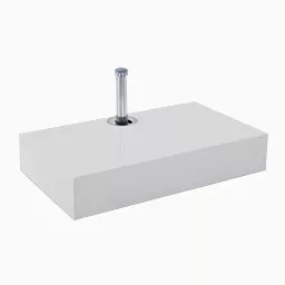 Half Aluma Cube, 236kg, glacier white