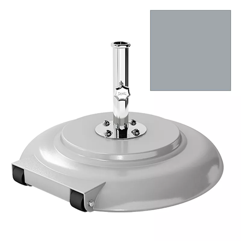 Rollensockel 43 kg marine silver