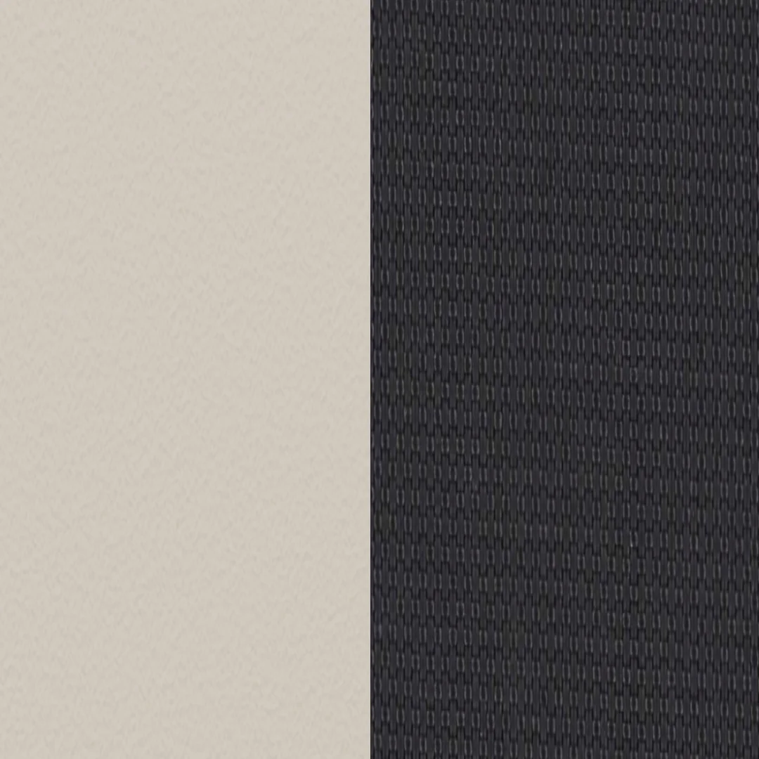 Edelstahl beschichtet Pebble / Batyline Schwarz