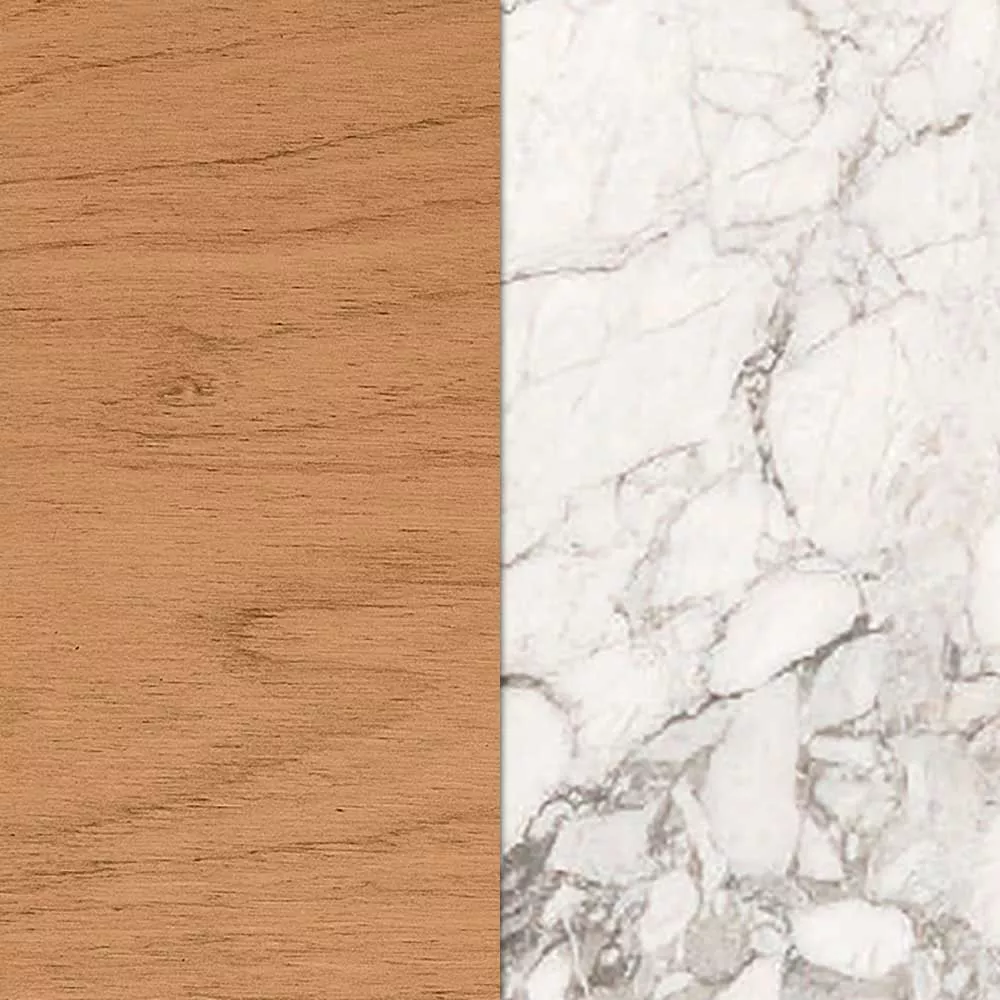 Natural Teak / Calacatta