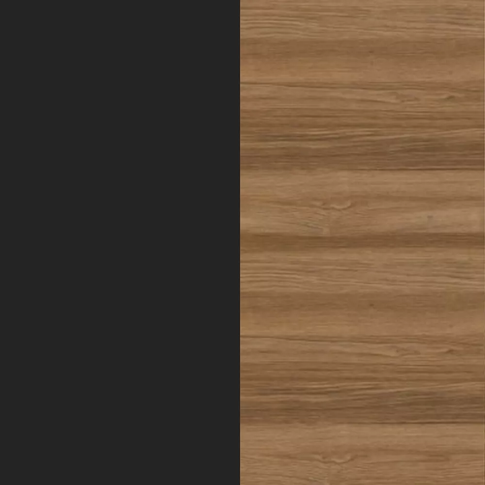 Edelstahl Anthrazit / Teakholz