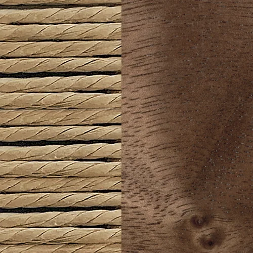 Walnuss lackiert + Kordel natur