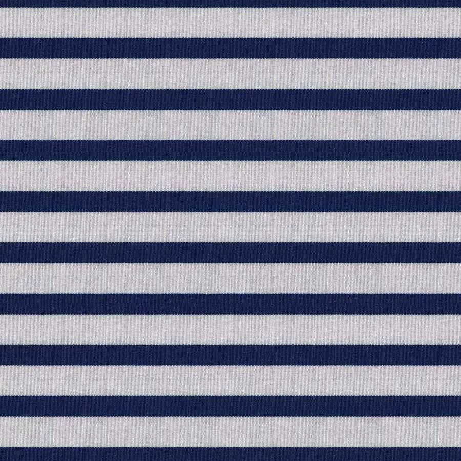 Dunkelblau/weiß gestreift