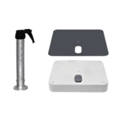 Rollensockel Z, 55kg inkl. Standrohr Z anthrazit pulverbeschichtet & Decorpla