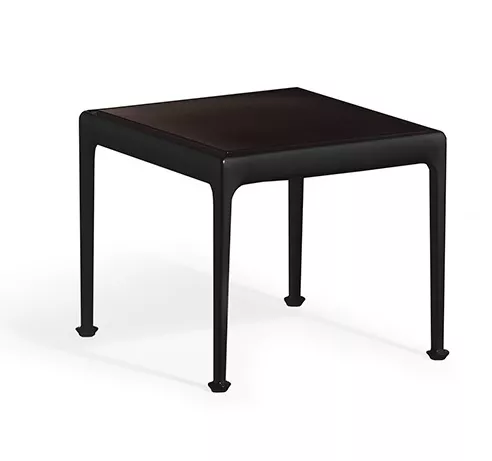 Knoll Studio 1966 Collection quadratischer Beistelltisch in Schwarz ohne Hintergrund