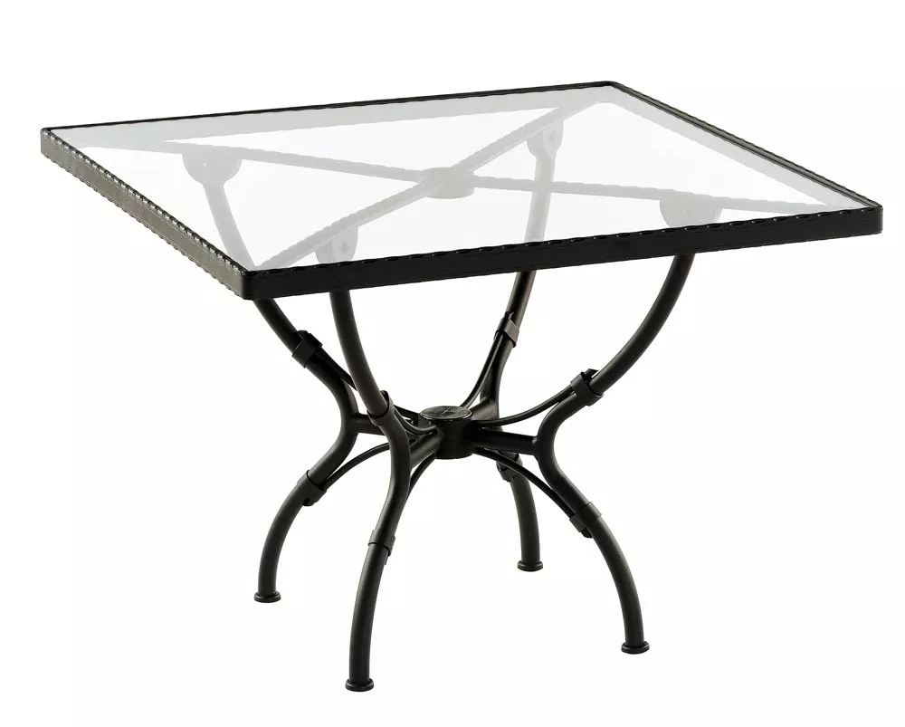 Sifas Kross Esstisch 100 × 100 cm inkl. Glasplatte