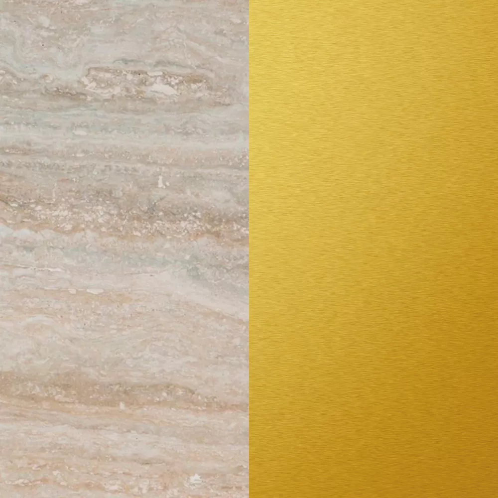 Gold / Travertino Silver