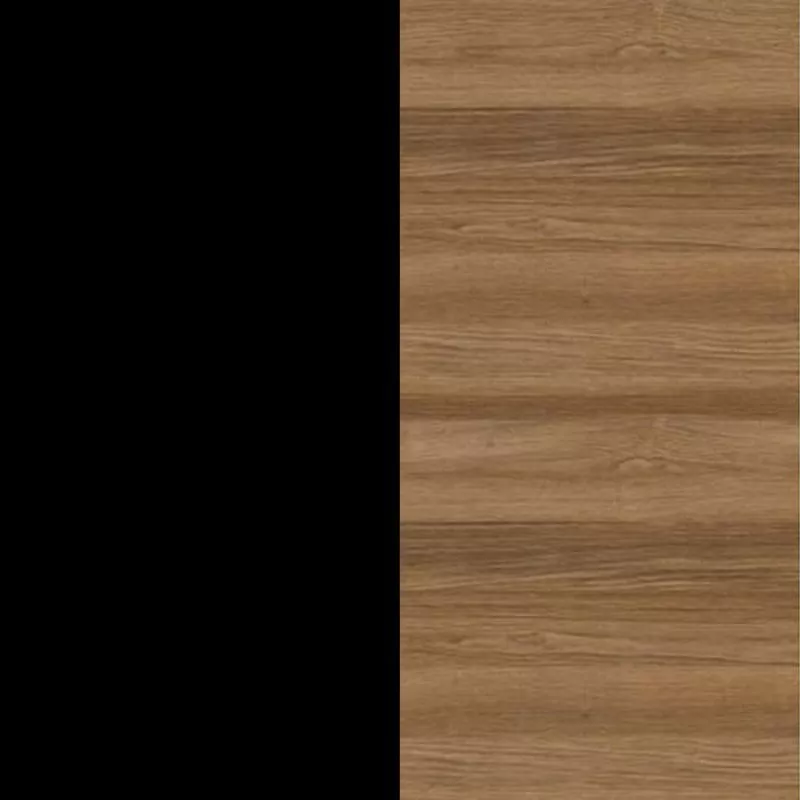 Aluminium beschichtet Anthrazit / Teakholz