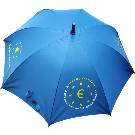 Euro Rettungsschirm als Regenschirm