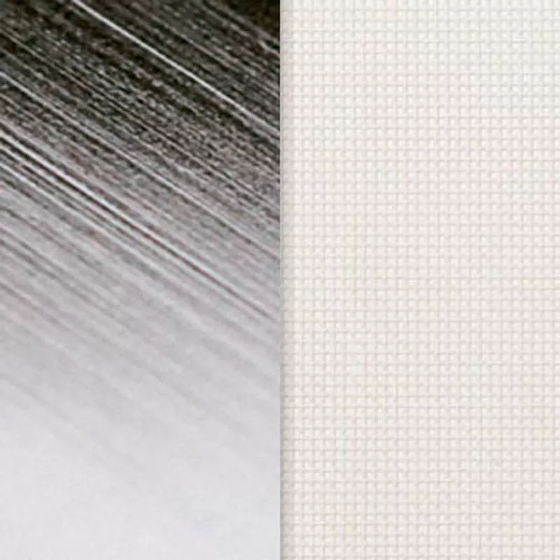 Edelstahl poliert / weiß