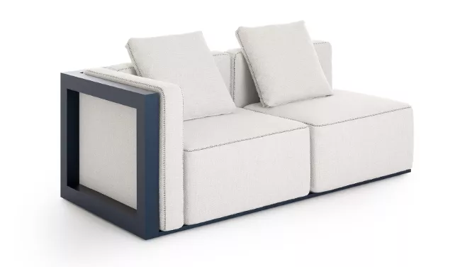 GANDIA BLASCO ISLABLANCA 2-Sitzer-Sofa mit einer Armlehne