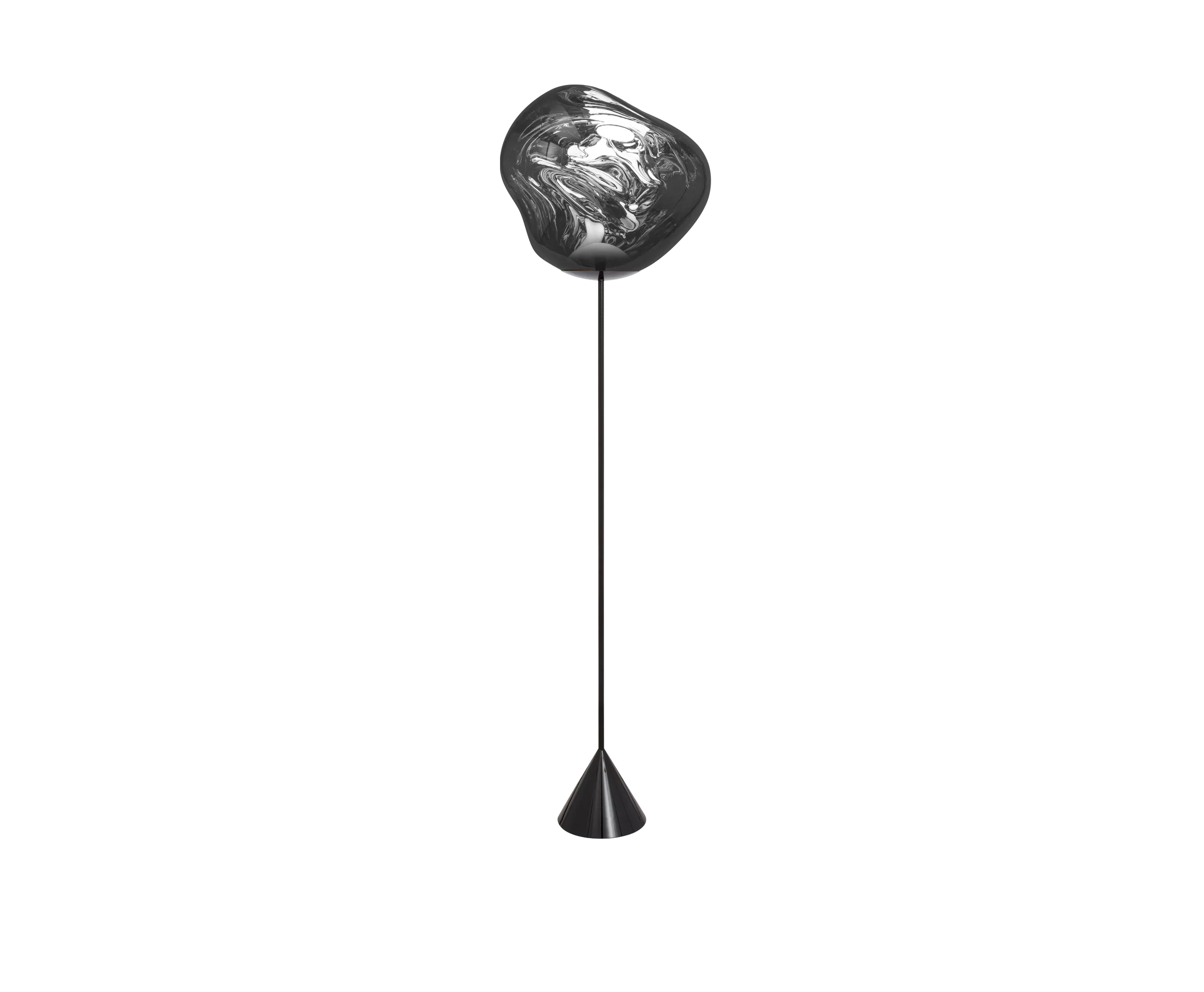 Tom Dixon Melt Cone Slim Floor Silver Stehleuchte