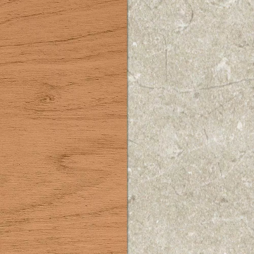 Natural Teak / Limestone