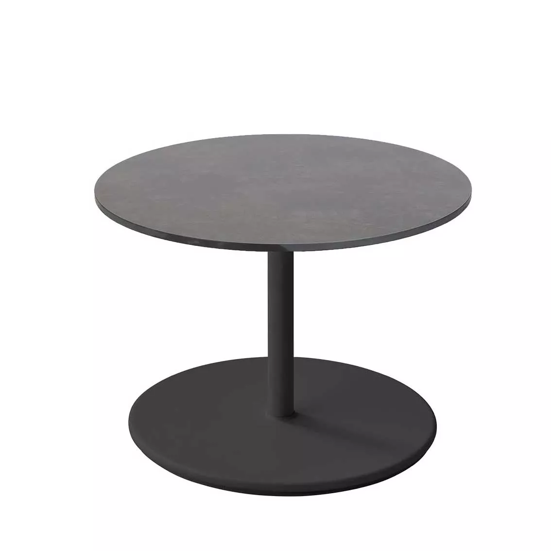 Cane-line Go Loungetisch | Gestell Ø 60, mit HPL-Platte Ø 70 cm