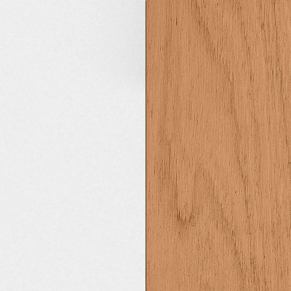 White / Natural Teak