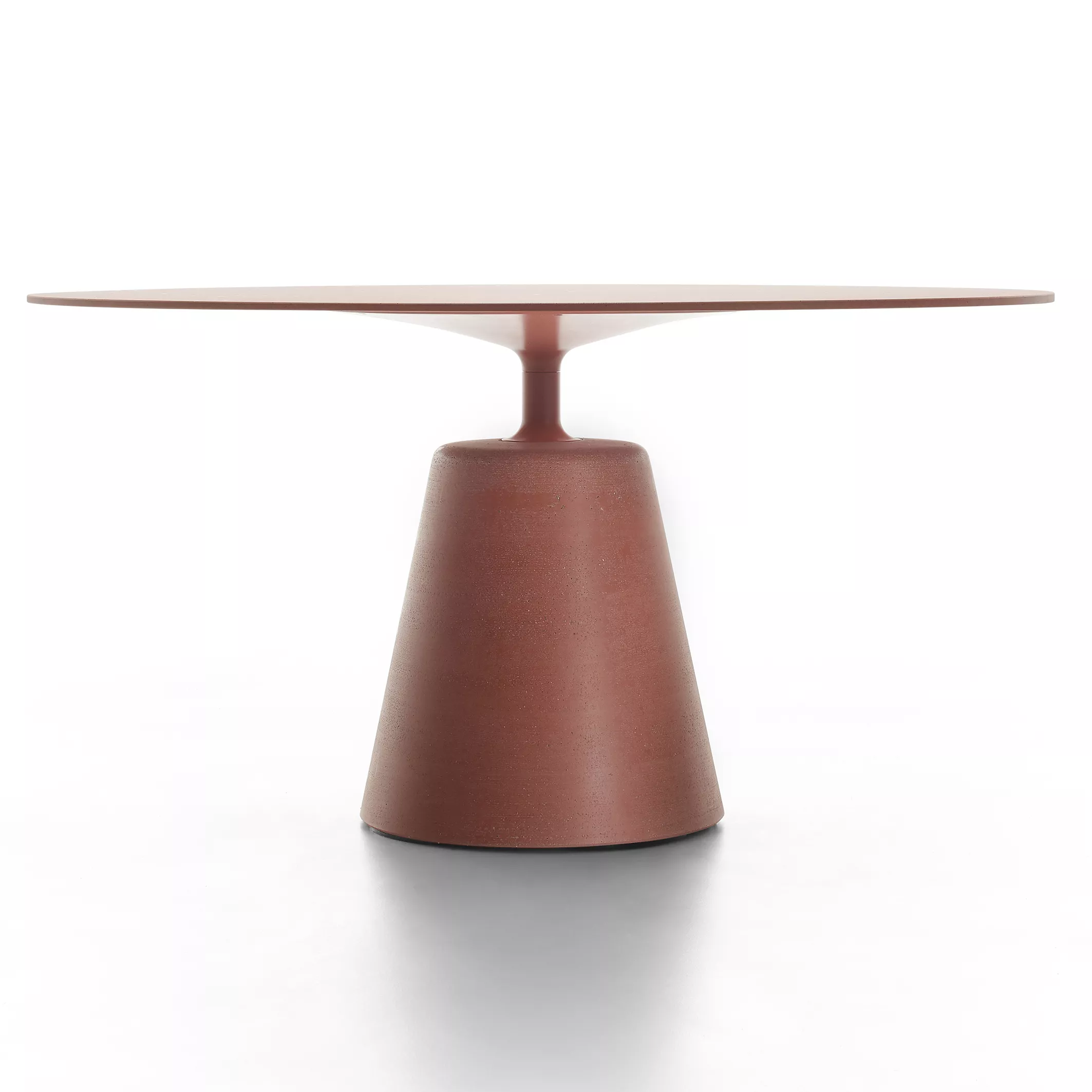 MDF Italia Rock Table in Rot ohne Hintergrund