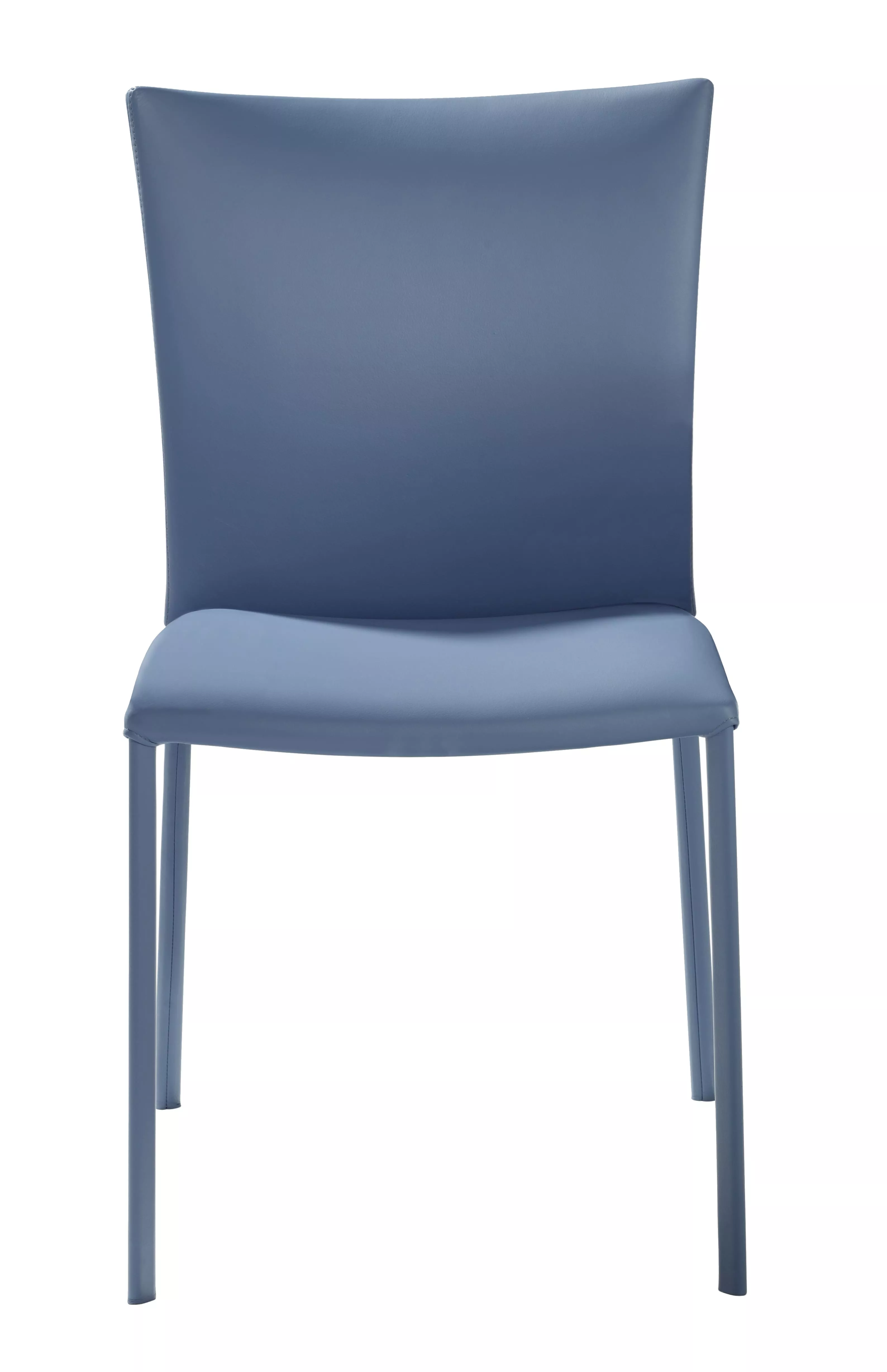 DRAENERT Nobile Soft Stuhl ohne Armlehne in Blau ohne Hintergrund