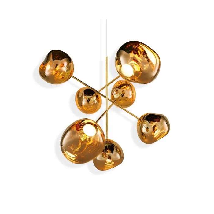 Tom Dixon Melt Kronleuchter Gold Gross