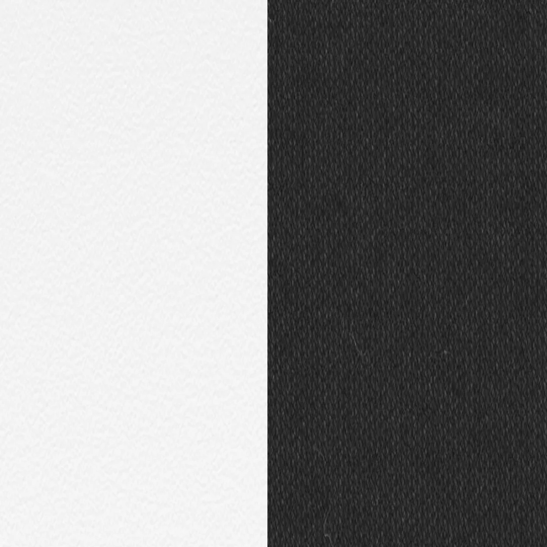 Aluminium beschichtet Weiß / Textile Schwarz