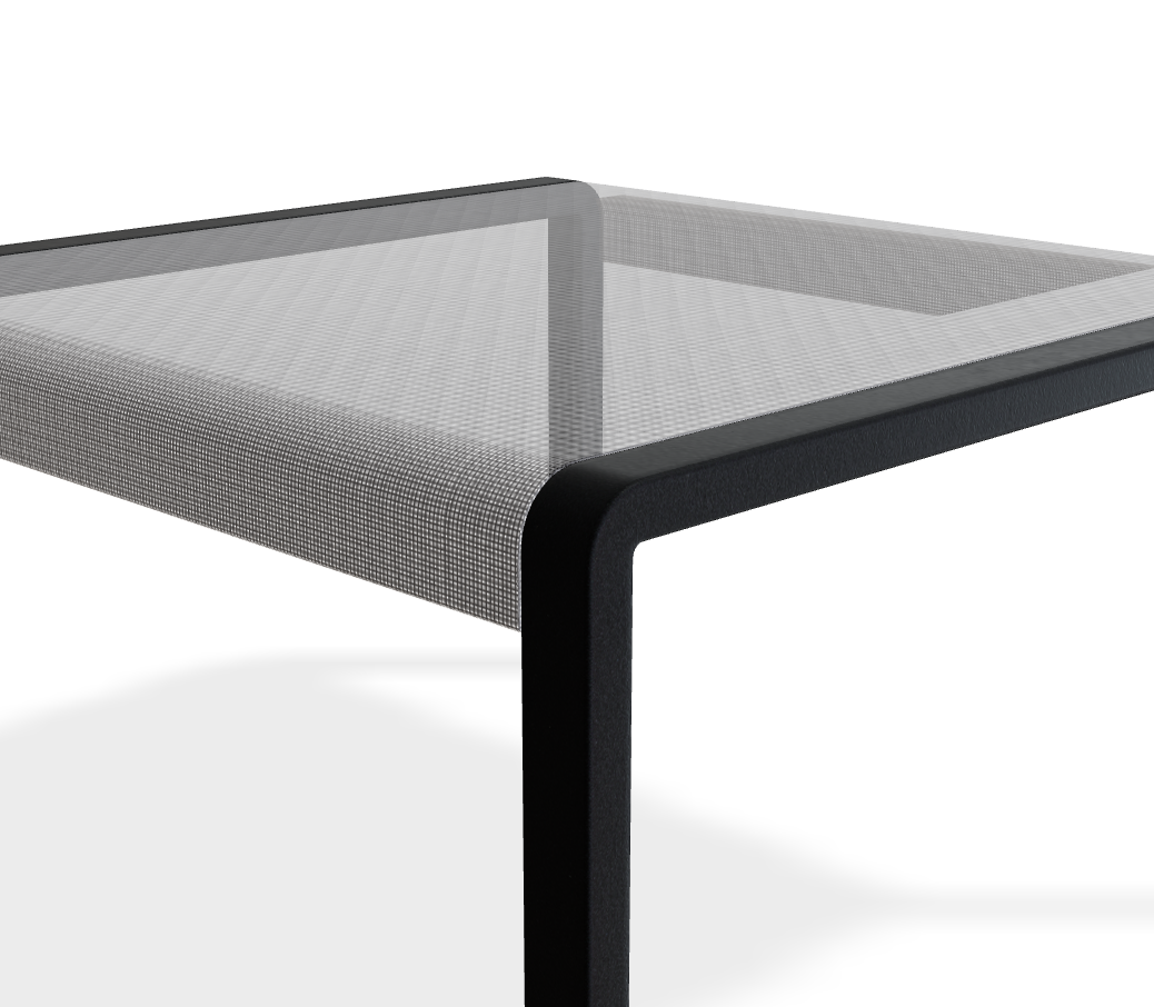 Aluminium Schwarz / Batyline Schwarz
