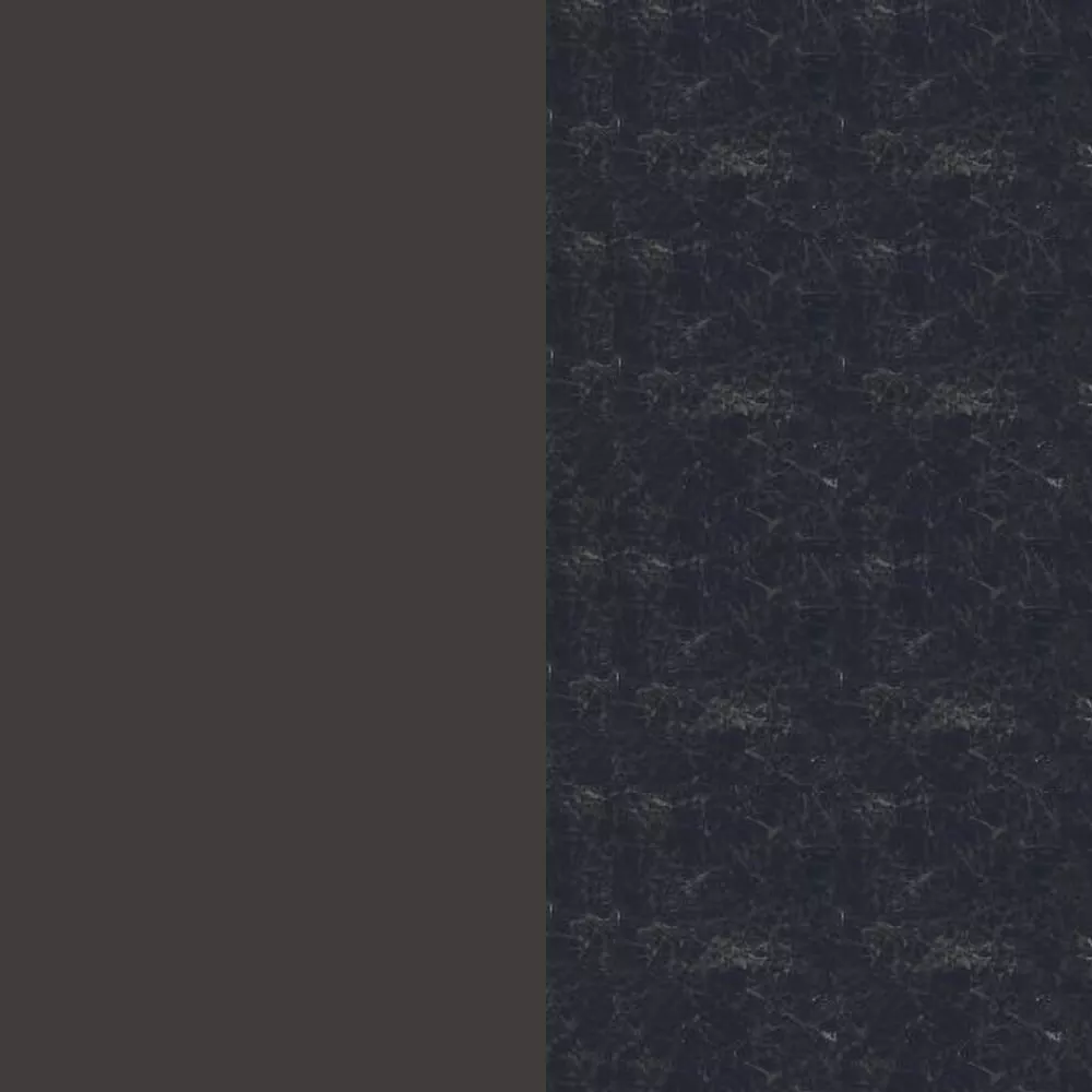 Edelstahl Bronze / Keramik Nero Marquina