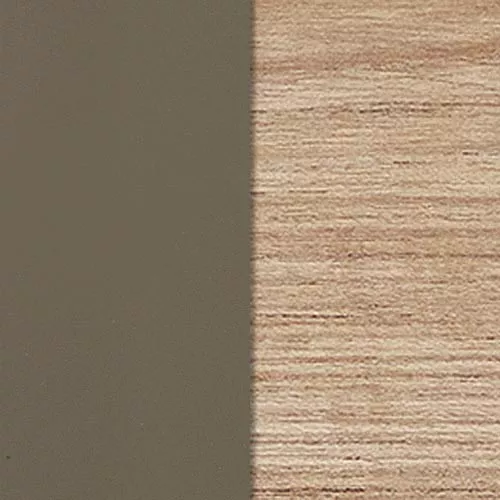 40 Metall Mud Grey / Teakholz gebeizt