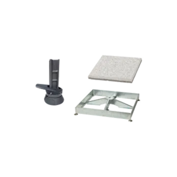 Sockelrahmen M4, 180kg inkl. Platten-Set 8 x Beton & 4 x Granitoptik & Drehfuss