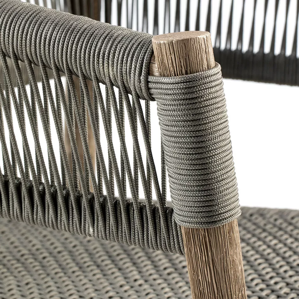 Pickled Teak / Rope Dark Grey