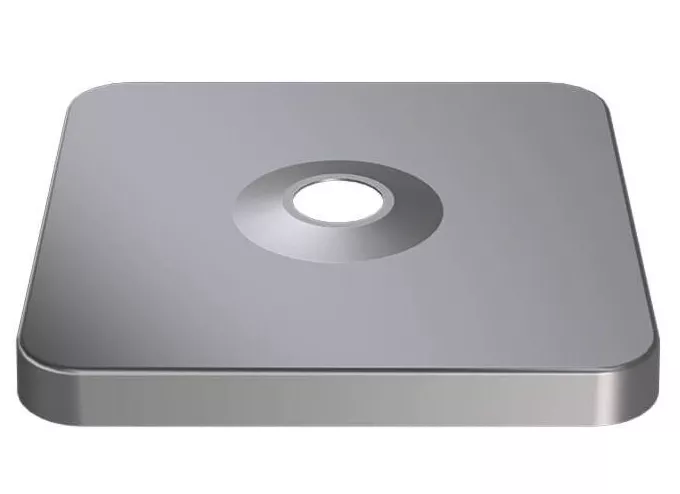 Abdeckung zu Sockel M4 (120kg), Aluminium-Eloxiert-Look