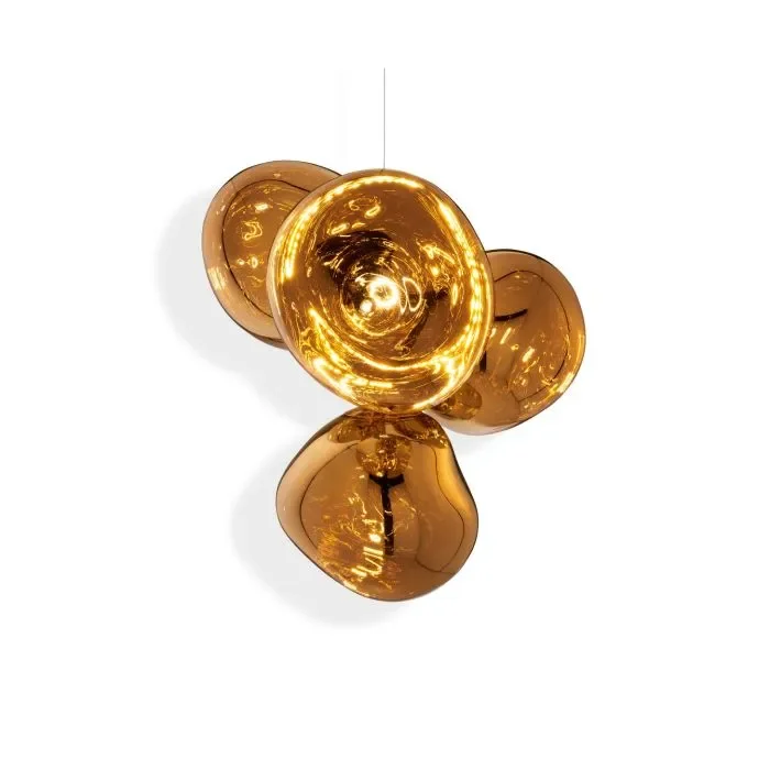 Tom Dixon Melt Kronleuchter Gold Klein