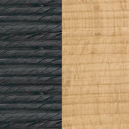 Buche geölt + Kordel schwarz