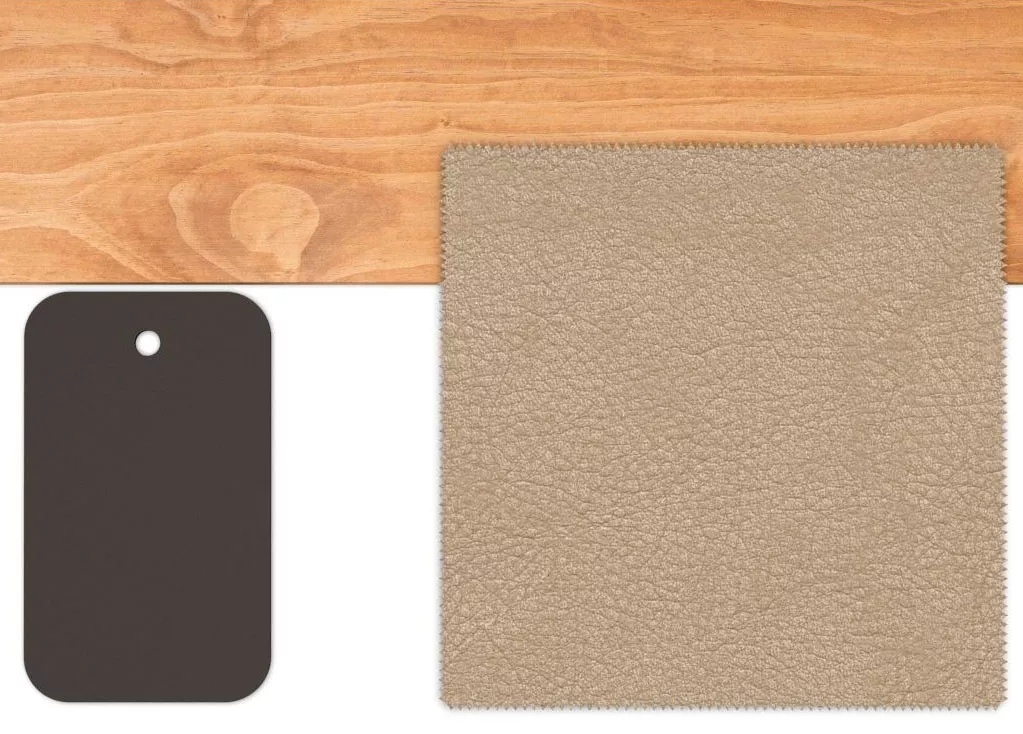 Natural Teak / Mokka / Ivory Kunstleder