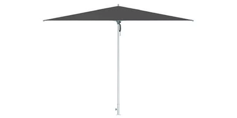 Bay Master Fiber Flex Sonnenschirm in Anthrazit, freigestellt vor weißem Hintergrund, technische Abbildung.