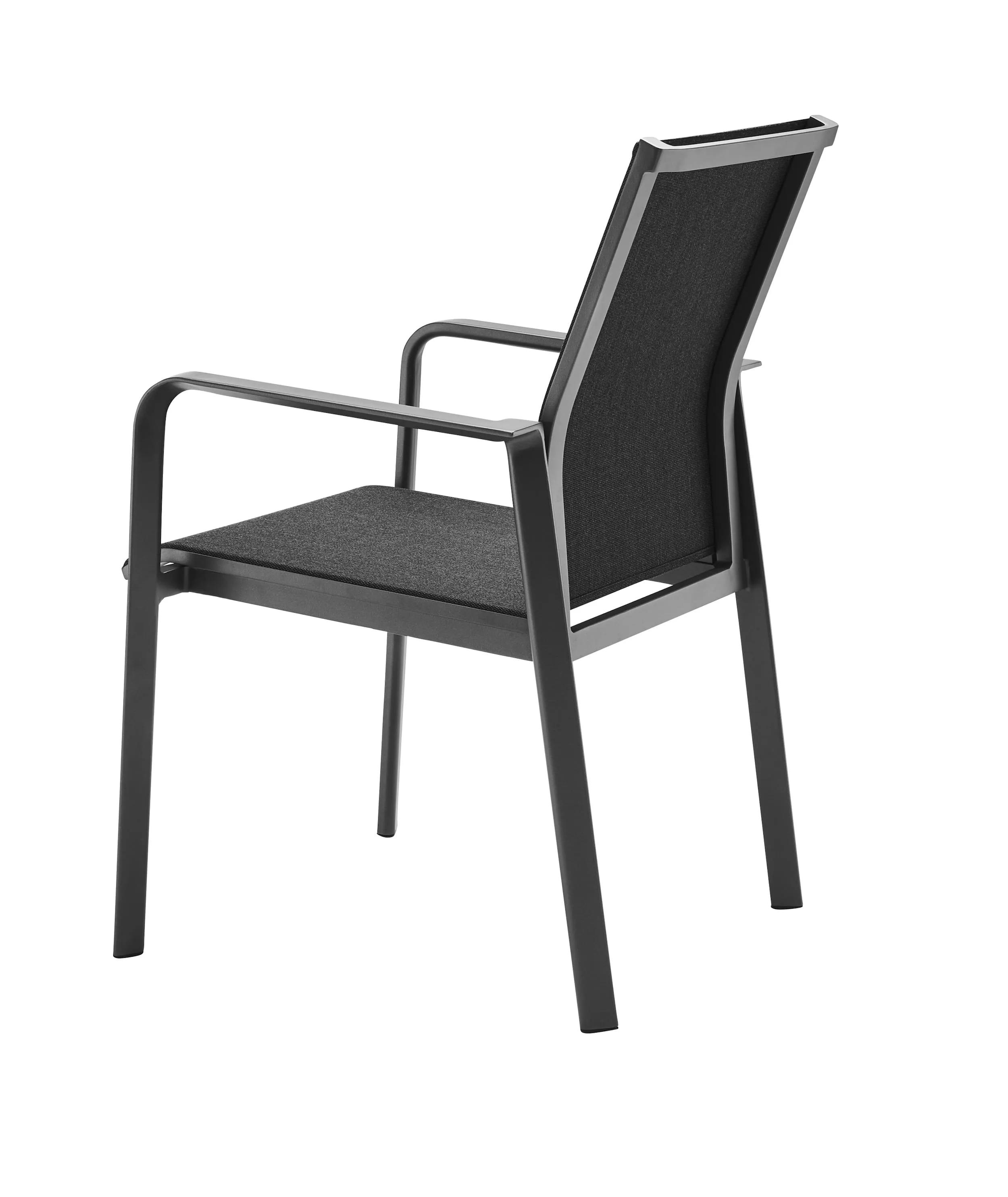 Solpuri Breeze Stapelsessel in der Farbe Coal ohne Hintergrund