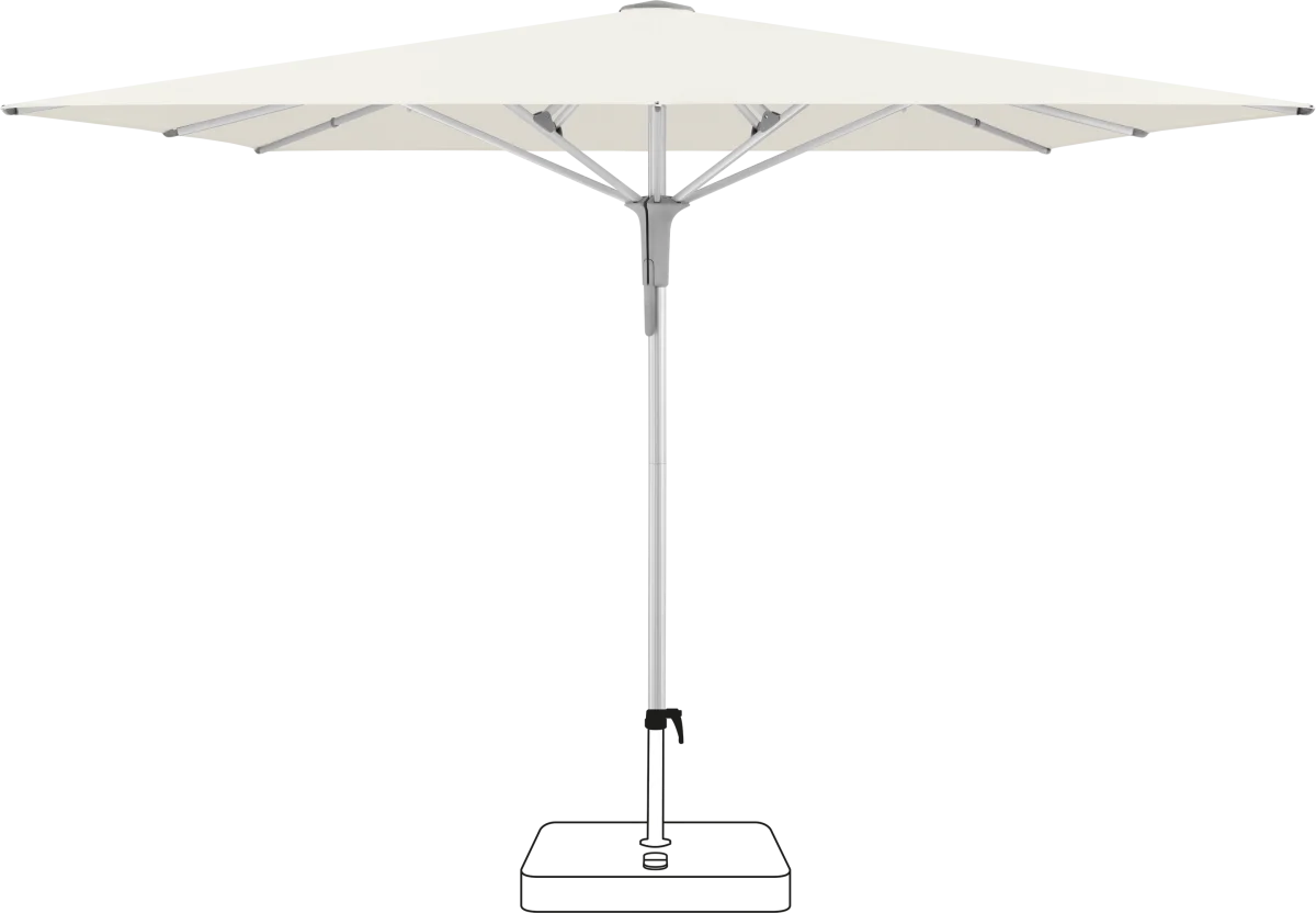 Glatz Sonnenschirm Fortero Pro 300 x 300 cm - Stoffklasse 2 | 4 | 5