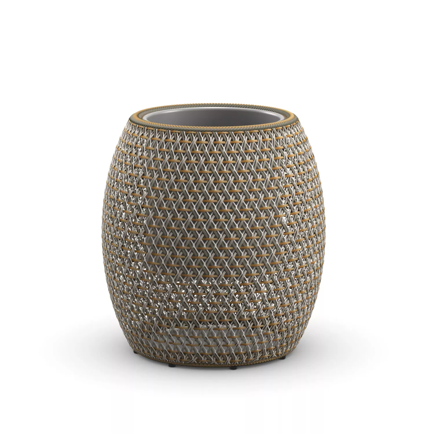 Dedon Dala Blumentopf 61 cm in einem modernen Design ohne Hintergrund