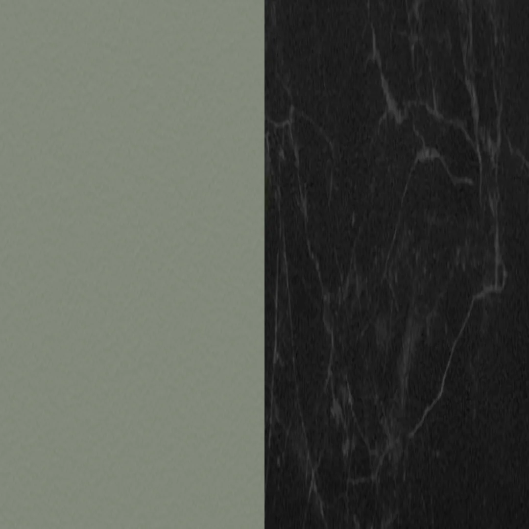 Aluminium beschichtet Sage  / Keramik Nero Marquina