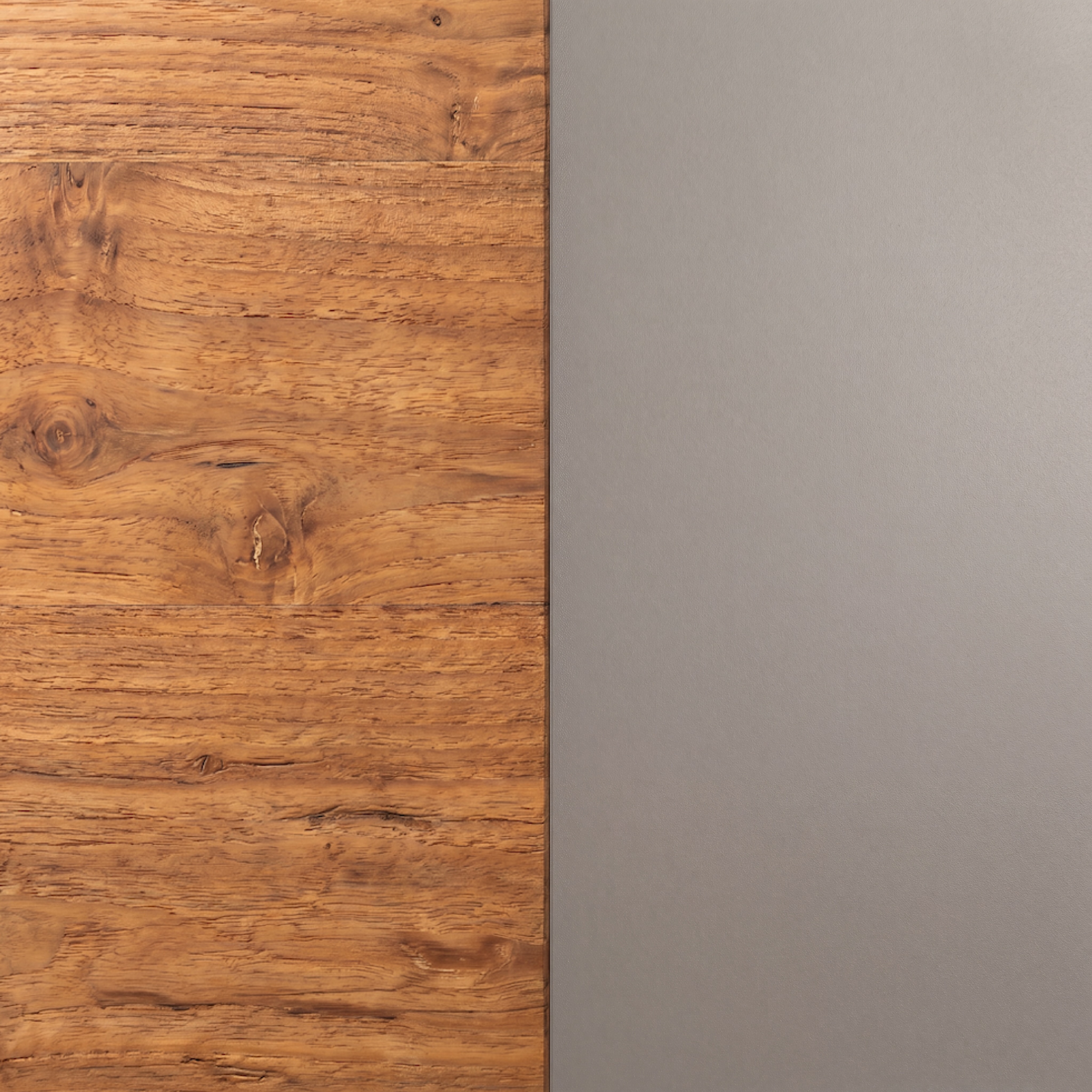 Aluminium beschichtet Pebble/Teak