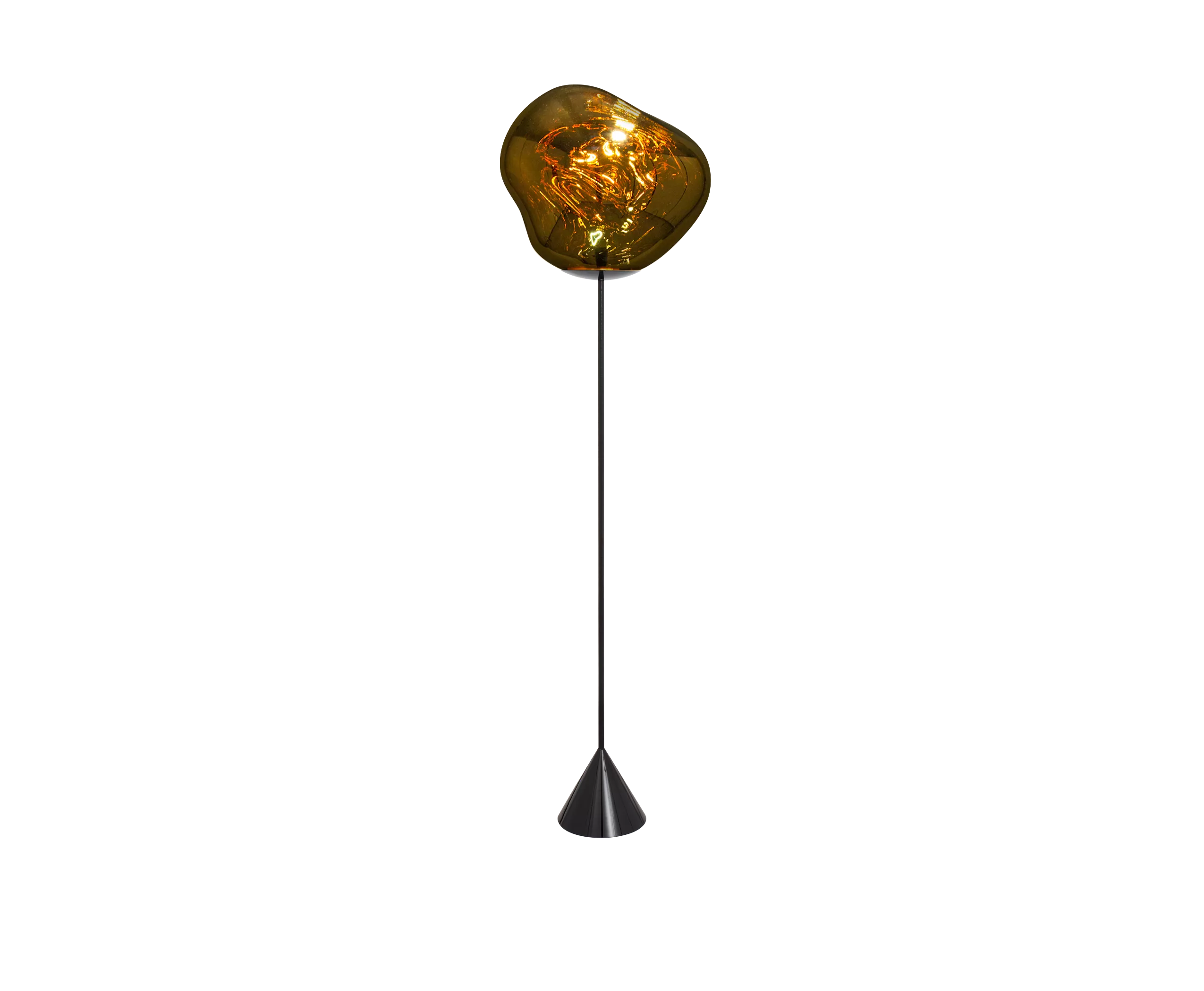 Tom Dixon Melt Cone Slim Floor Gold Stehleuchte