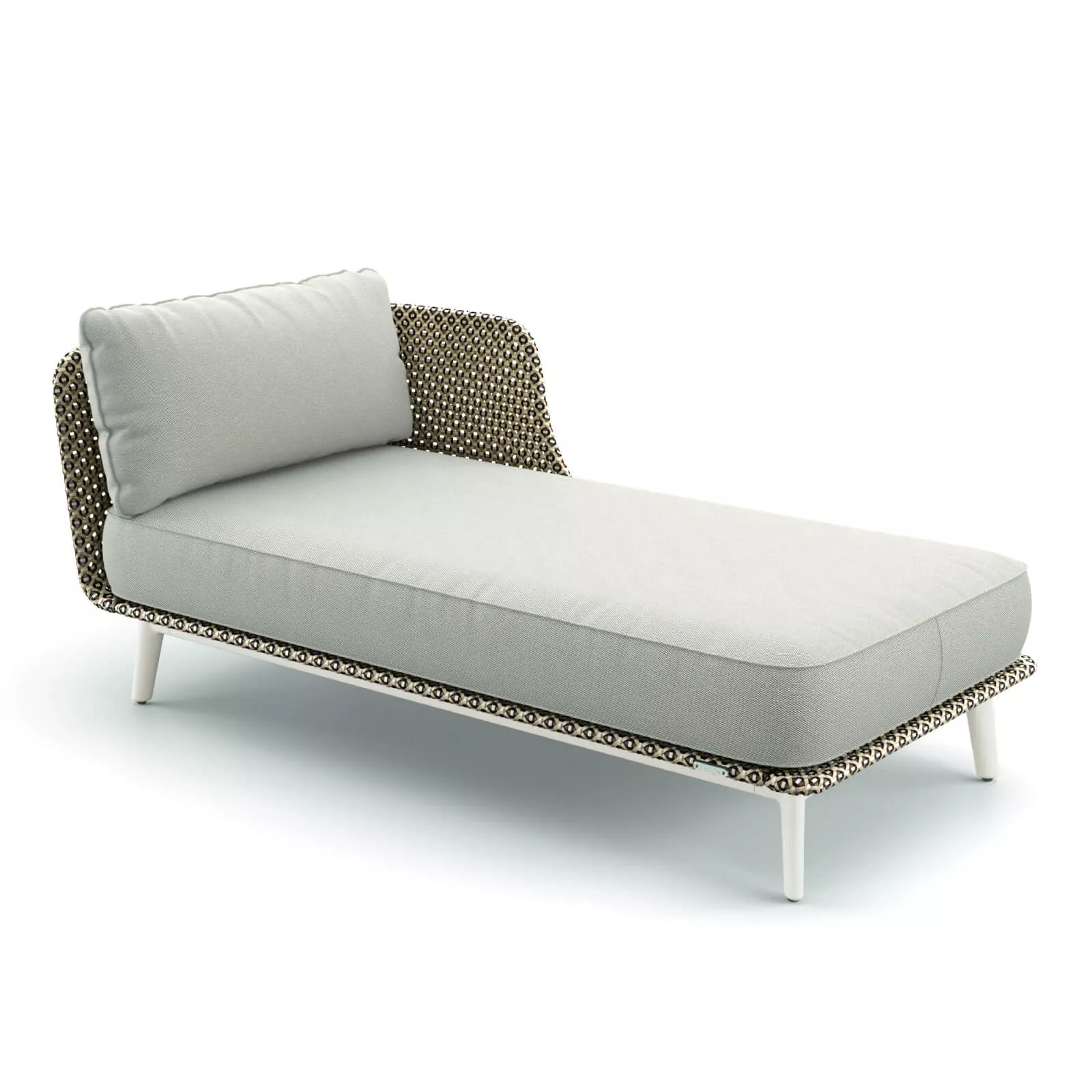 Dedon Mbarq Daybed in Lipari mit Pepper Polsterung ohne Hintergrund