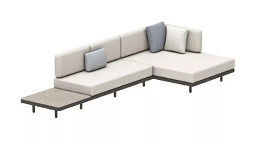 Royal Botania Red Label • Alura Lounge Ecksofa 16 • mit Ablagefläche • 365 × 145 cm rechts/links