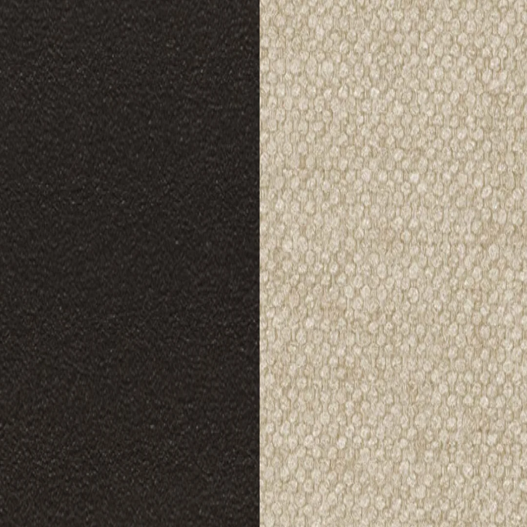 Aluminium beschichtet Anthracite / Textile Beige Canvas