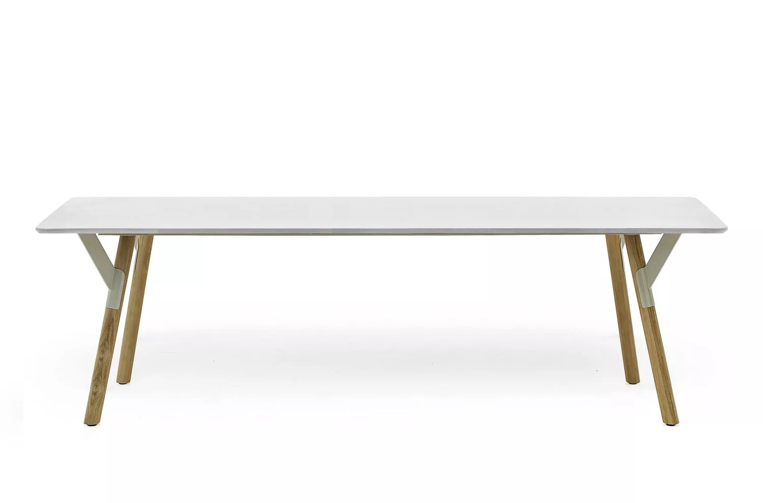 Varaschin Link Ausziehtisch mit Teakholzbeinen 200/255/310 cm, konfigurierbar