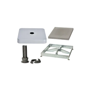 Sockelrahmen M4, 180kg inkl. Platten-Set 12 x Beton & Standfuss M4 graphitgrau