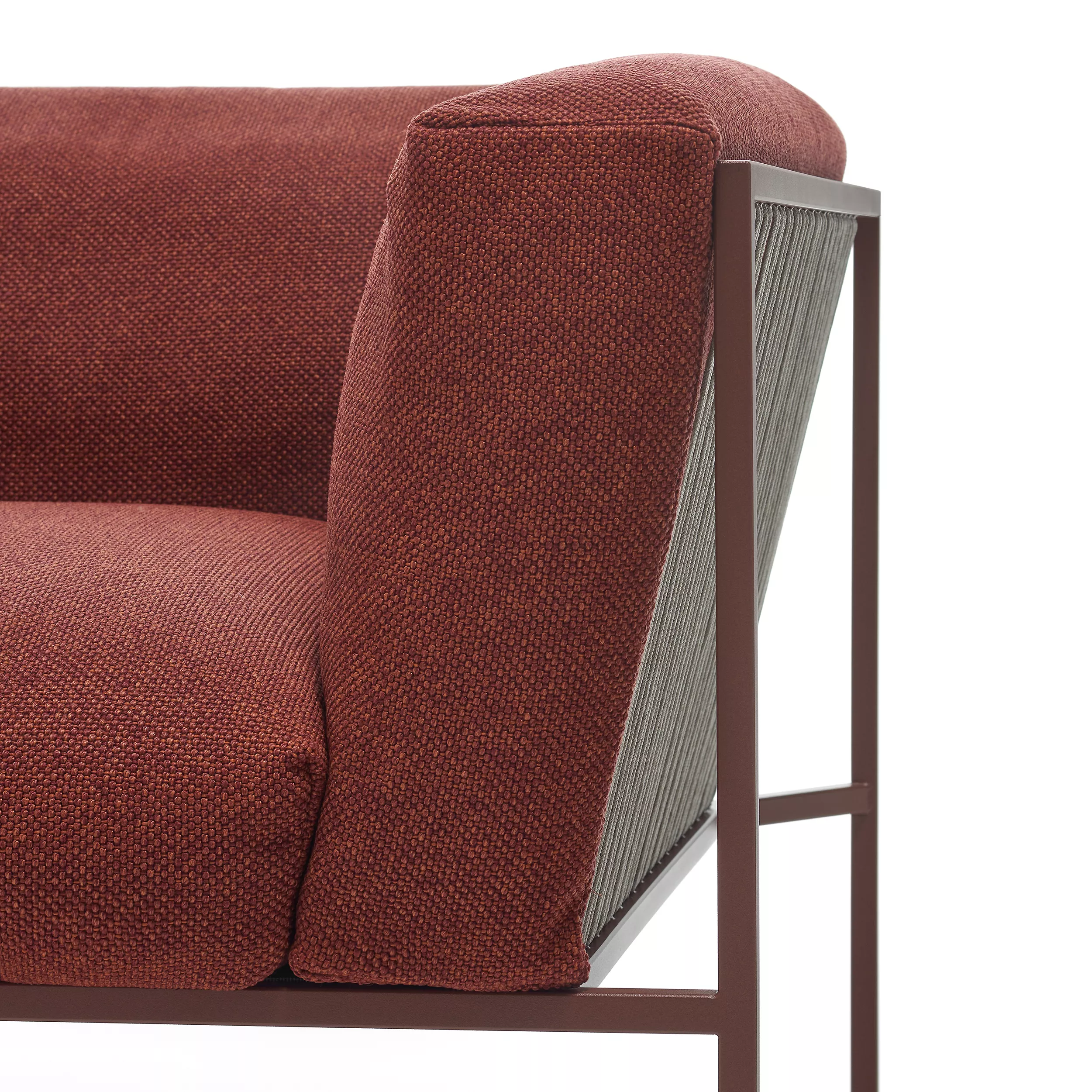 MDF Italia Arpa Loungesofa in Nahaufnahme zeigt die Textur und das Design des Sofas ohne Hintergrund