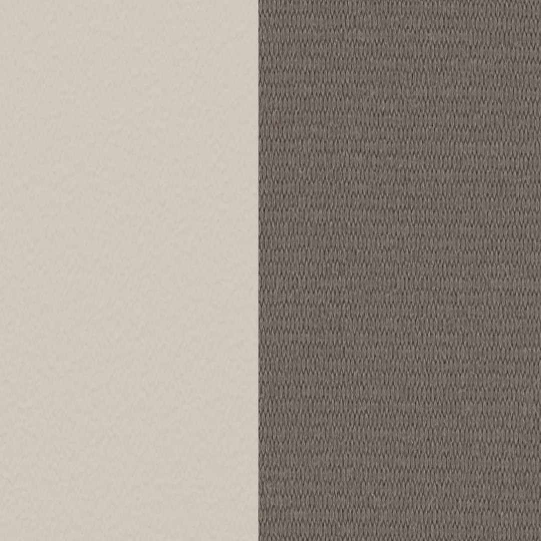 Aluminium beschichtet Pebble / Textile Cappuccino