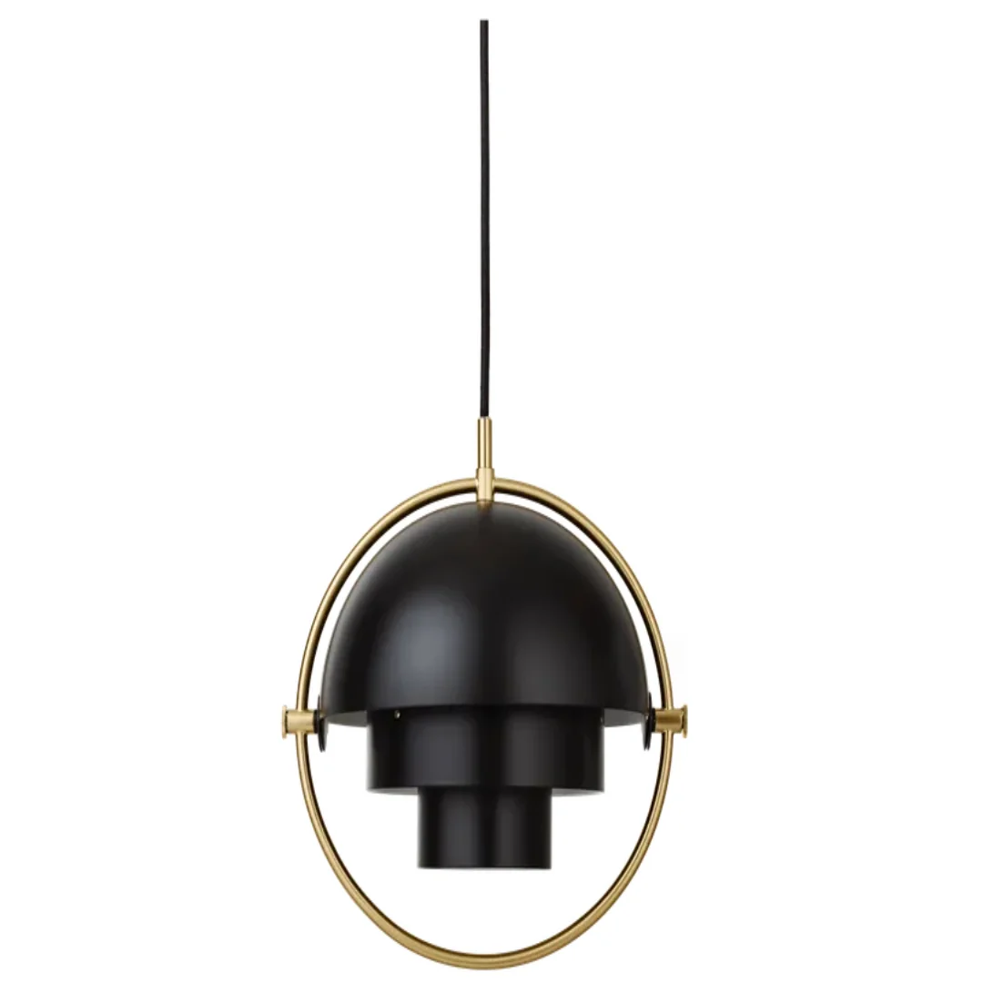 Brass Base / Black Semi Matt Shade