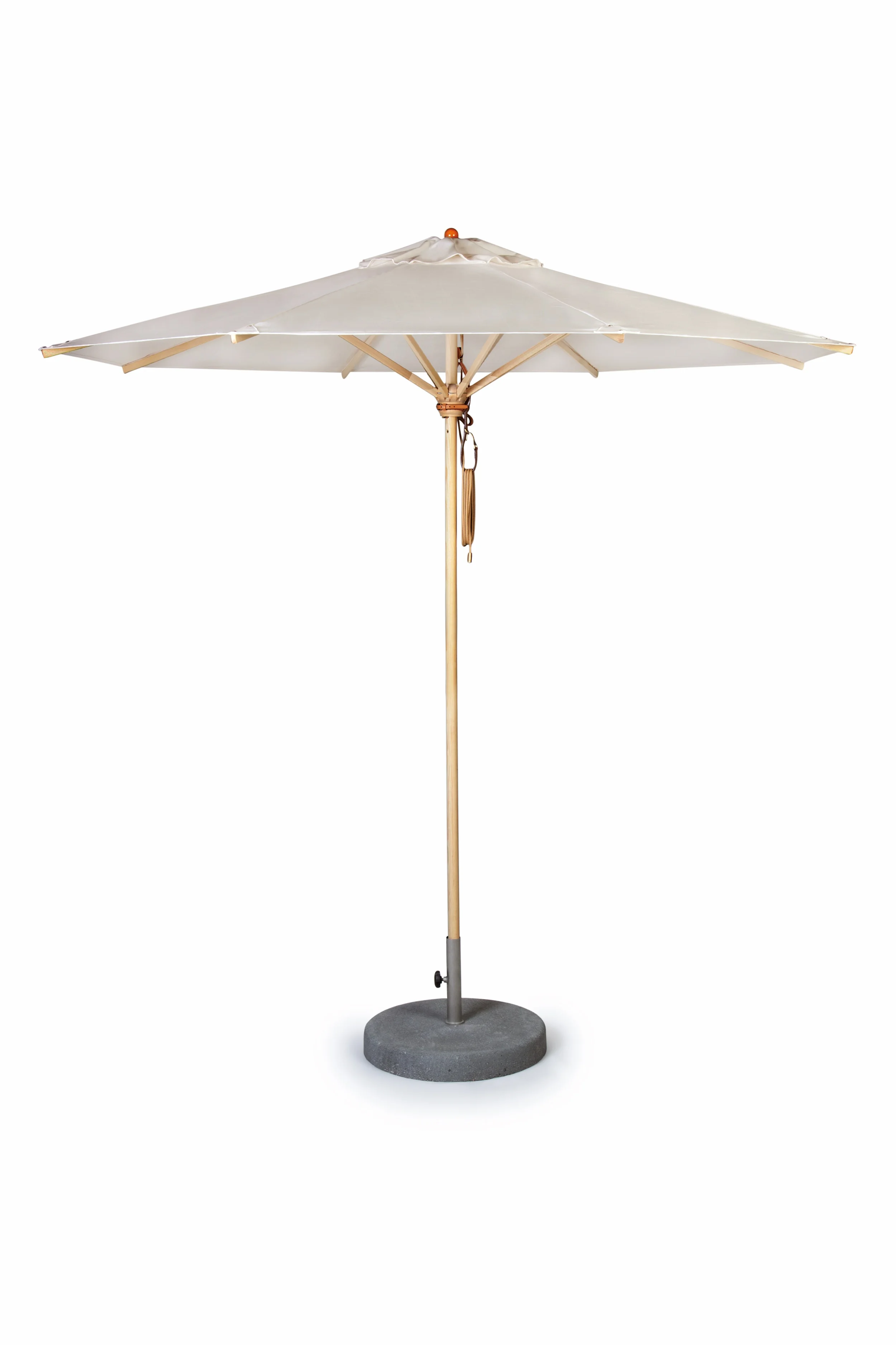 Weishäupl Klassiker Sonnenschirm Acryltuch Natur Flaschenzug Ø 300 cm - Express Lieferung