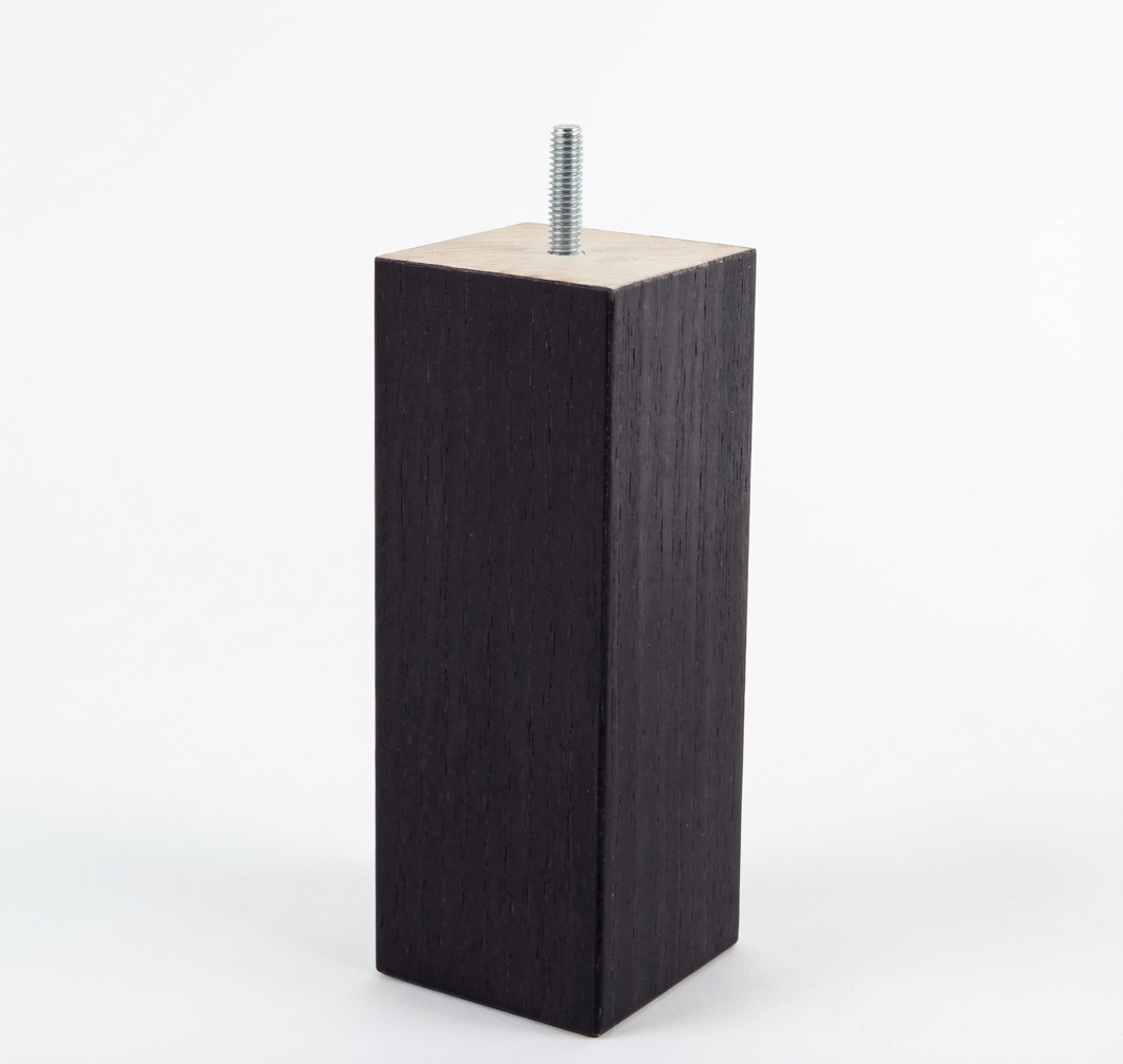 Blockfuß 10 cm - Schwarz