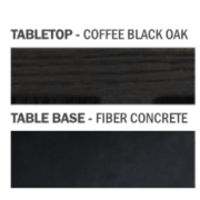 Faserbeton/Coffee Black Oak